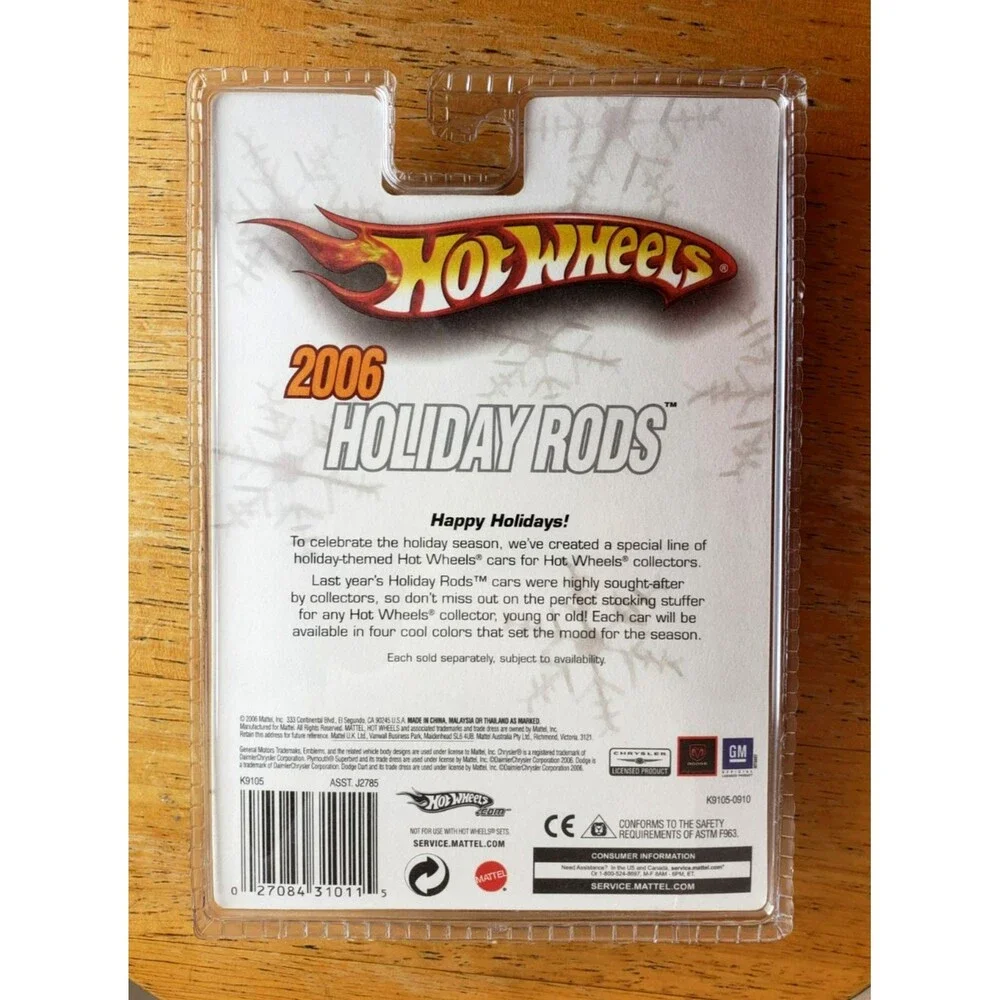 Hot Wheels '68 DODGE DART Silver 5/5 2006 HOLIDAY RODS 1:64 LTD. ED. REAL RIDERS
